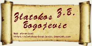 Zlatokos Bogojević vizit kartica